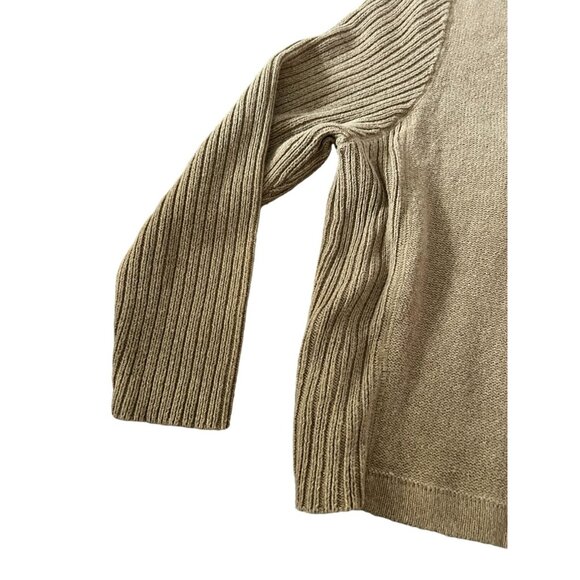 VTG. Woolrich Men's Pullover Sweater Brown Size Large 1/4 Zip Knitted Mock Neck - Picture 5 of 8